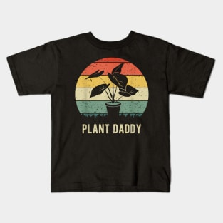 Plant Dady Nature Botanical Gardener Plant Dad Gardening Kids T-Shirt